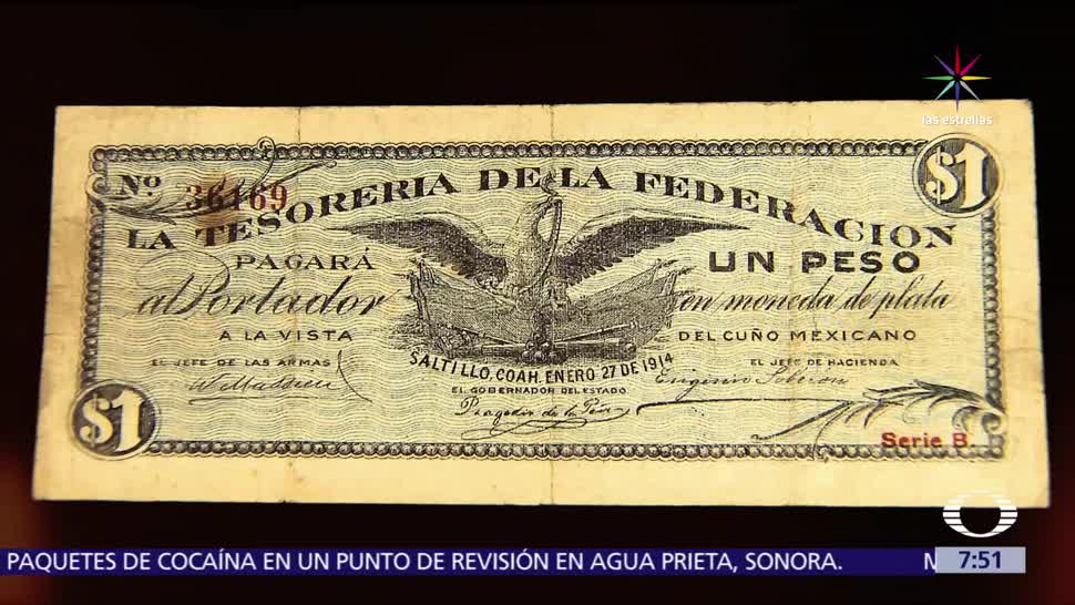 colección de billetes, Cancillería mexicana, valor histórico, billetes históricos