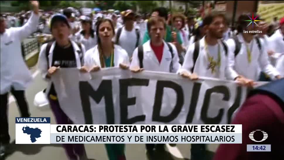 Médicos, marchan, Venezuela, chavistas y opositores