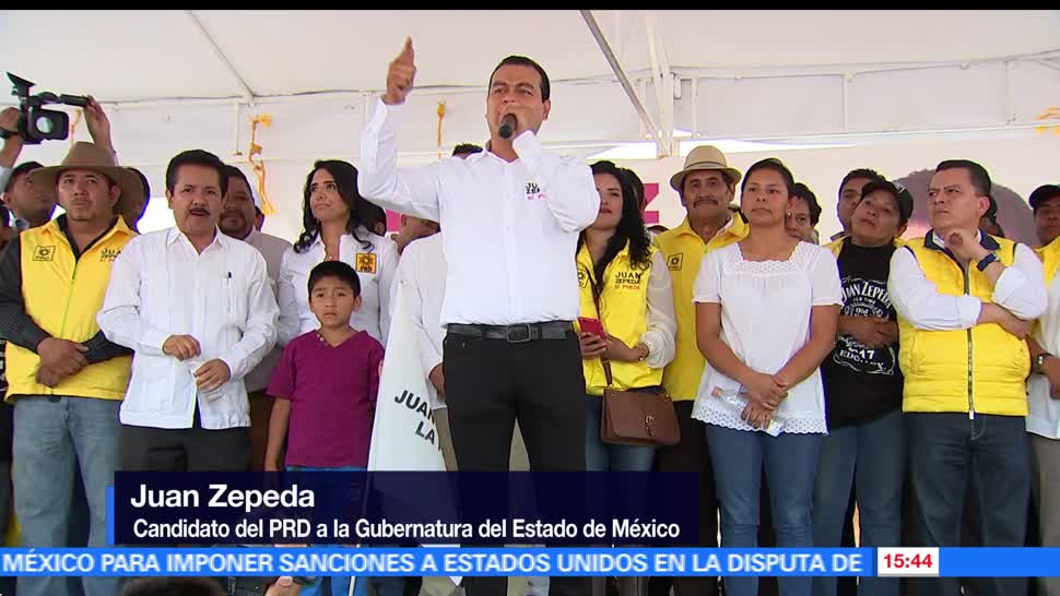 Juan Zepeda, Partido de la Revolución Democrática (PRD), confianza de mexiquenses