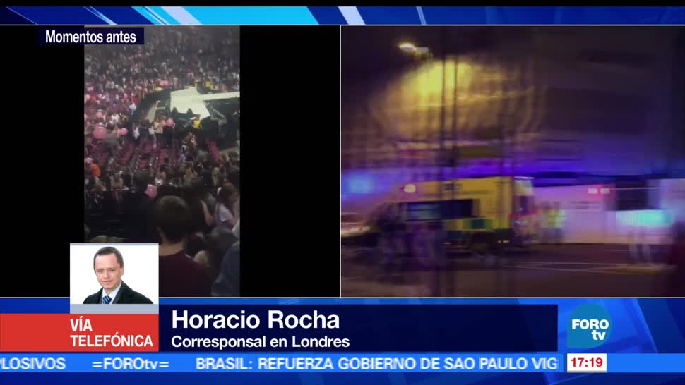 Horacio Rocha, corresponsal en Londres, Policía investiga, explosiones