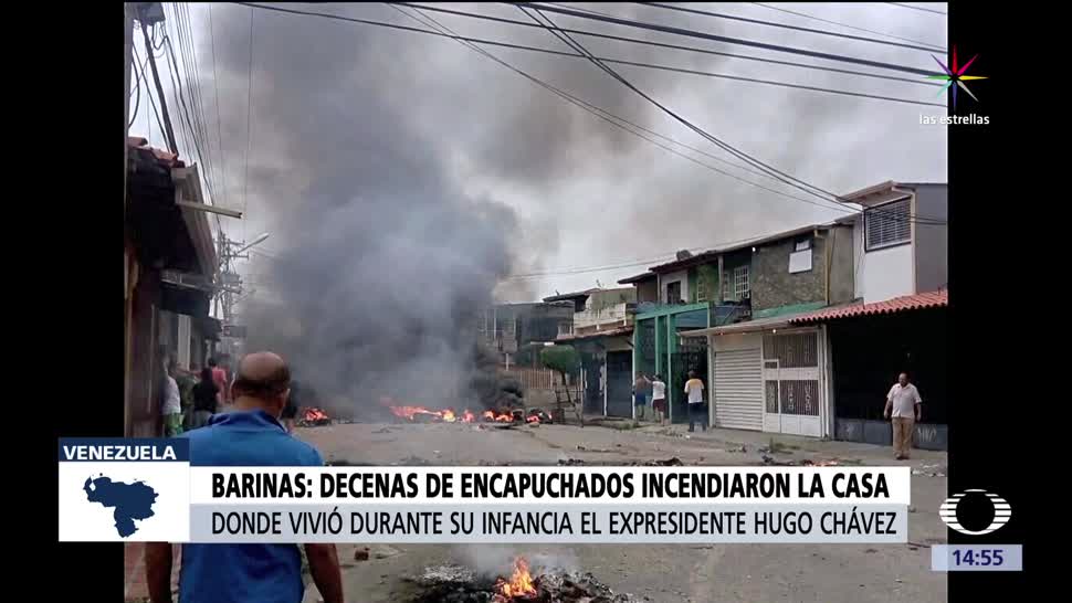 Incendian, casa, Hugo Chávez, Barinas
