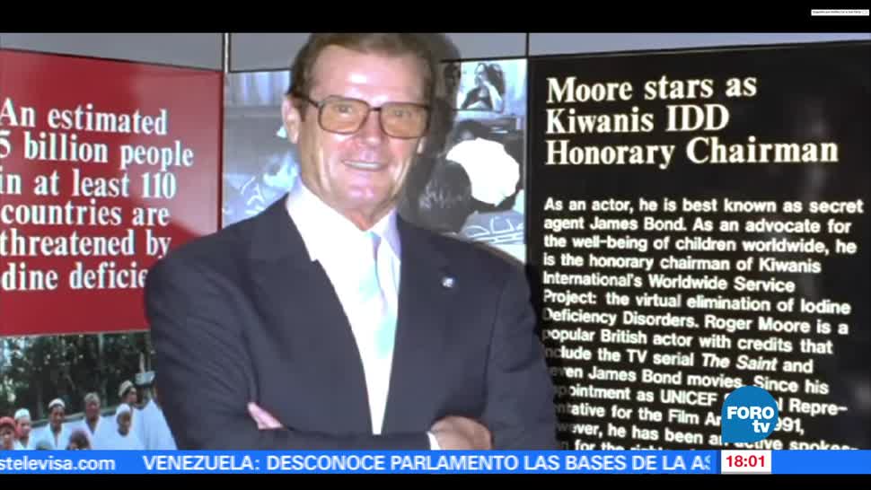 labor, filantrópica, Roger Moore, actor británico