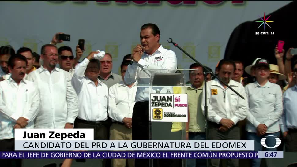 Juan Zepeda, candidato del PRD, Edomex, AMLO, Delfina Gómez