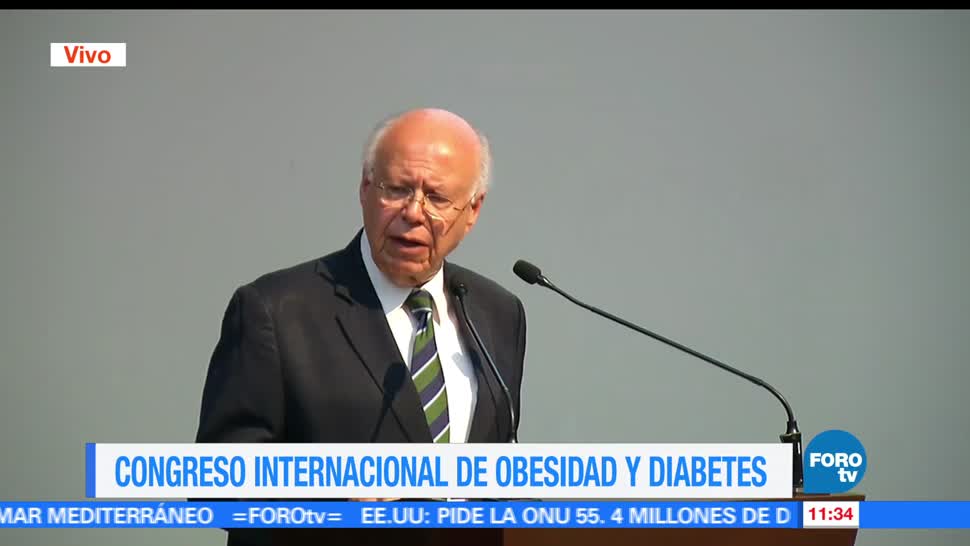 secretario de Salud, José Narro Robles, inauguración, Congreso Internacional, Obesidad y Diabetes, Ciudad de México