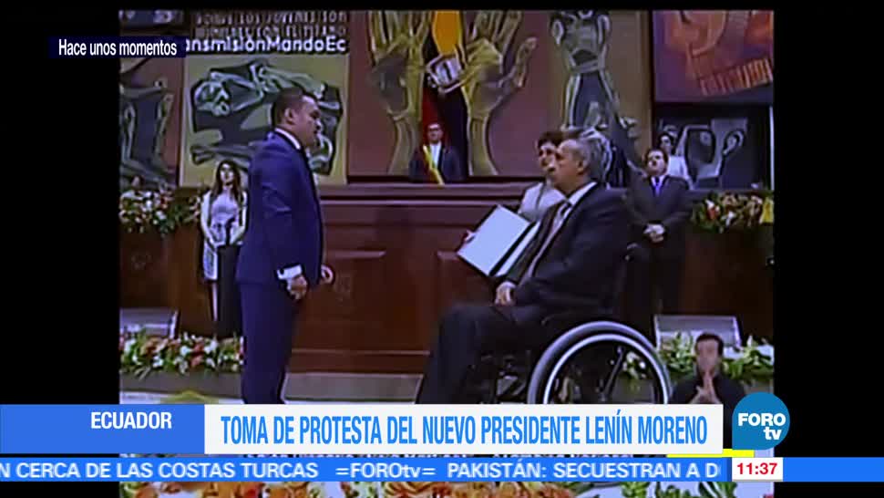 Lenín Moreno, prestó juramento, presidencia de Ecuador, período de cuatro años