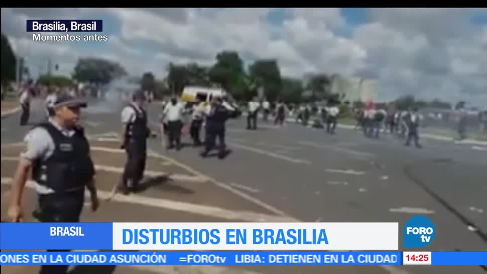 noticias, forotv, Evacuan, Ministerio de Agricultura, Brasil, ingreso de manifestantes