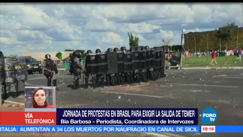 Ejército brasileño, custodia, edificios gubernamentales, enfrentamientos, manifestantes, Michel Temer