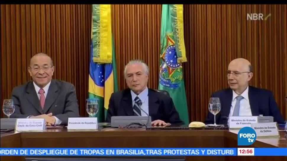 presidente de Brasil, Michel Temer, soldados, jornada violenta