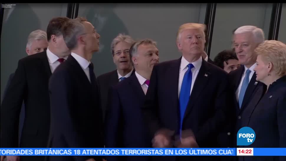 noticias, forotv, Trump, avienta, primer ministro de Montenegro, Cumbre OTAN
