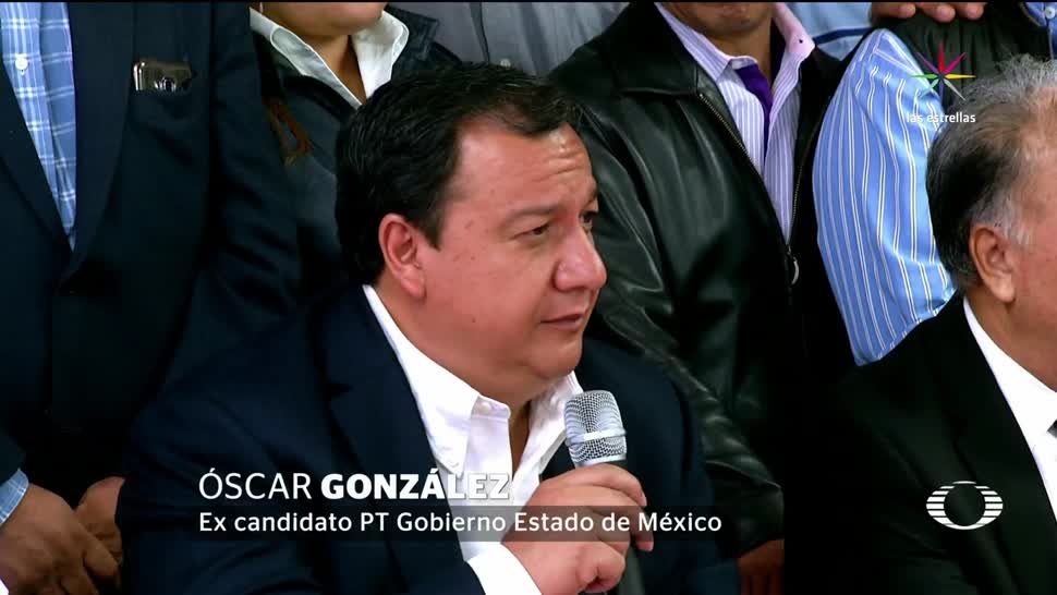 Candidato, PT, declina, Morena, Delfina Gómez. oscar González