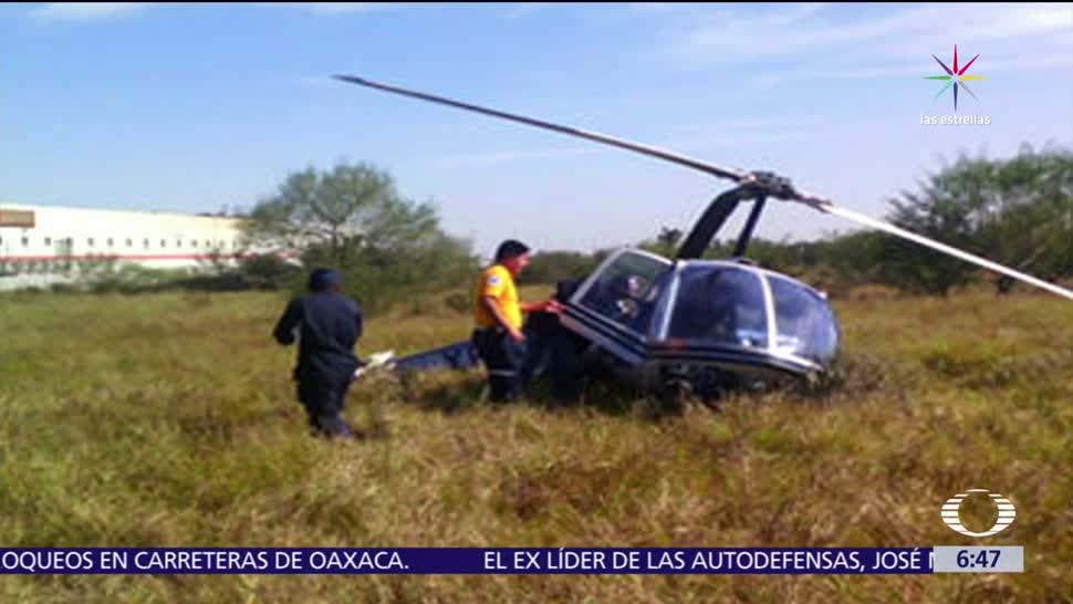desploma, helicóptero, Chiconquiaco, Veracruz, heridos, Carlos Ruiz Sánchez
