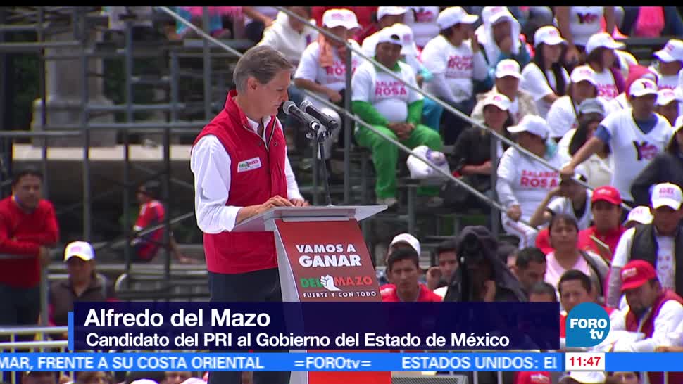 Alfredo del Mazo, candidato del PRI, gubernatura del Estado de México, campaña