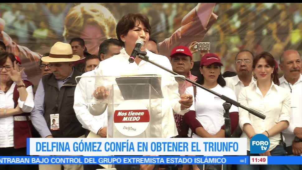 cierre de campaña, Nezahualcóyotl, Delfina Gómez, candidata de Morena, Edomex