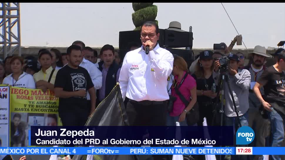 Juan Zepeda, candidato del PRD, cierra, Ecatepec