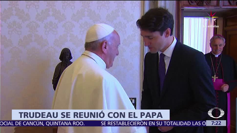 papa Francisco, primer ministro de Canadá, Justin Trudeau, Vaticano