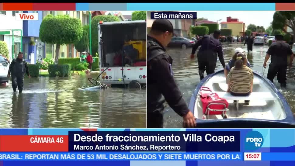 fraccionamiento, Villa Coapa, inundación, Trabajos