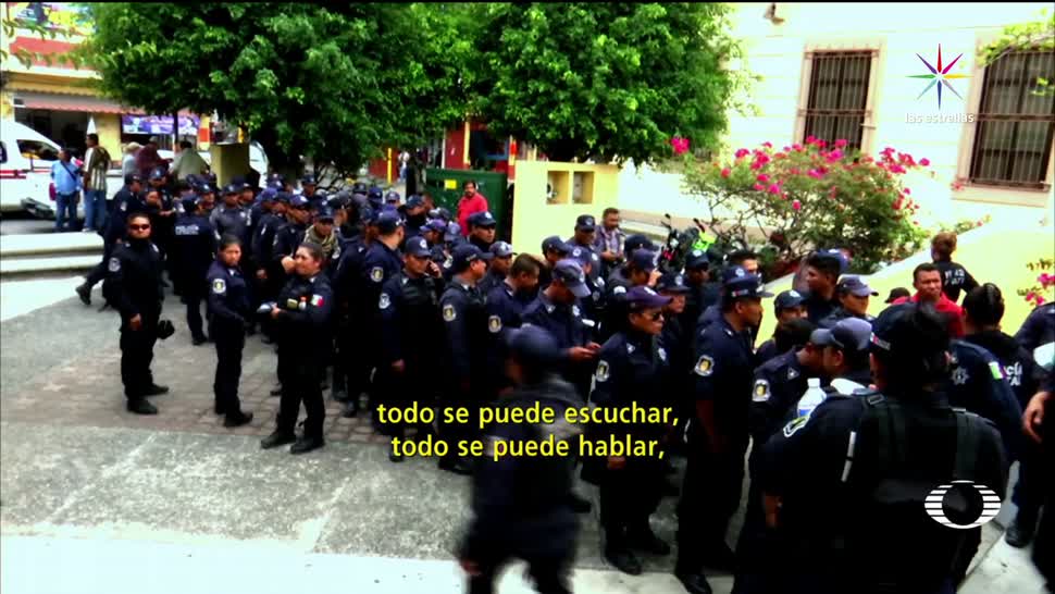 Policías, Chilpancingo, protestan, despidos, guerreo, marcha