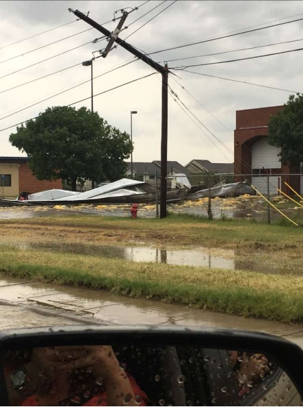 severas tormentas afecta a Laredo Texas
