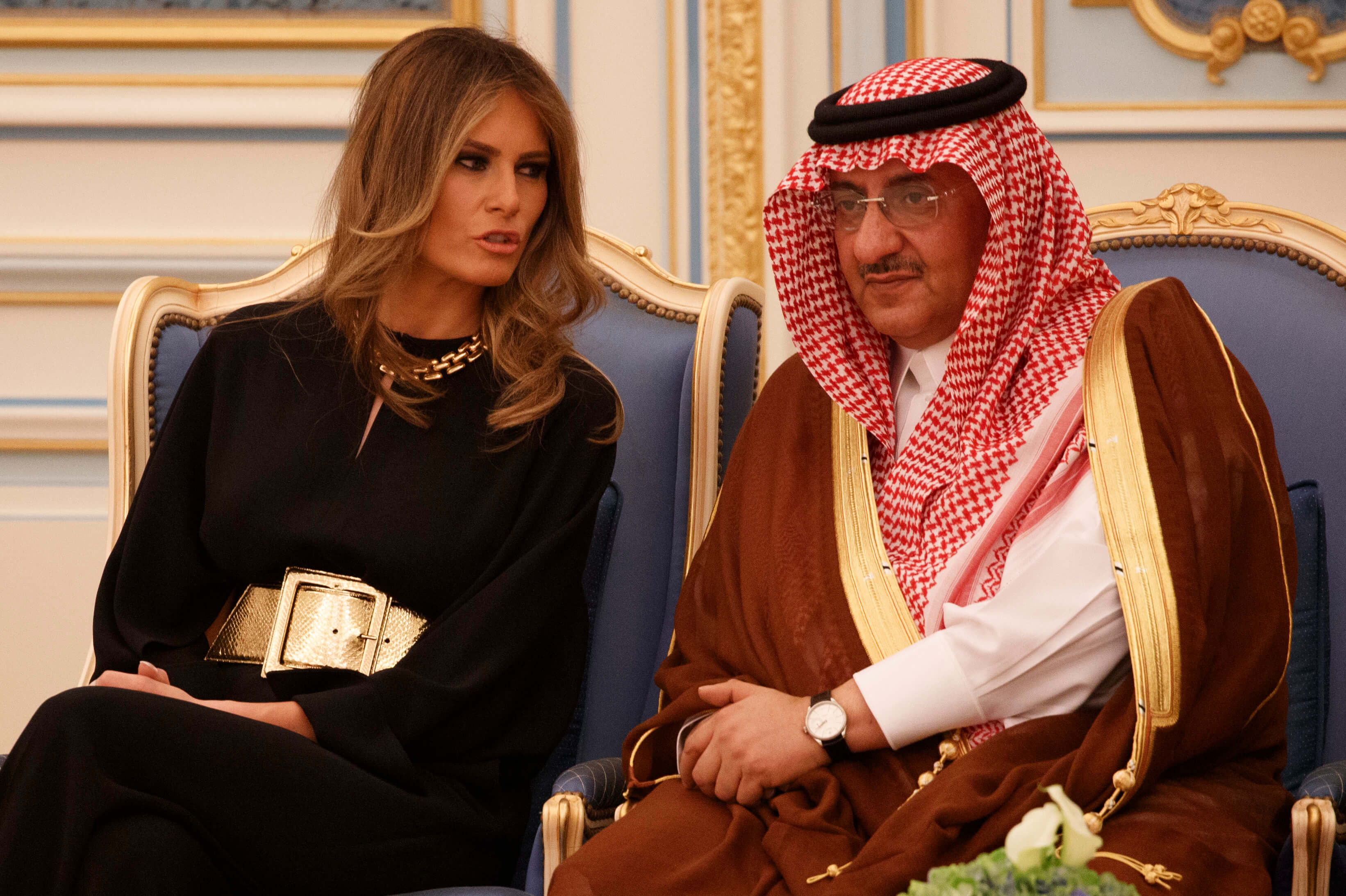 La primera dama de Estados Unidos, Melania Trump, en Riad (AP)