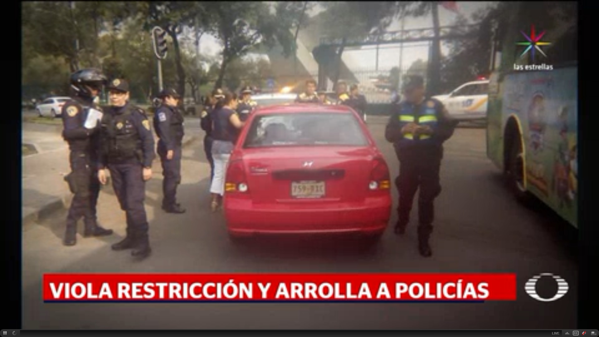 Atropellamiento, Reforma, Tránsito, multa, Hoy no Circula, policías