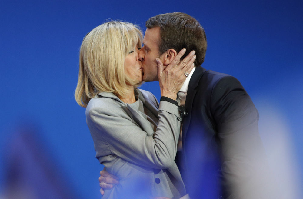 Brigitte, la esposa y exmaestra de Emmanuel Macron
