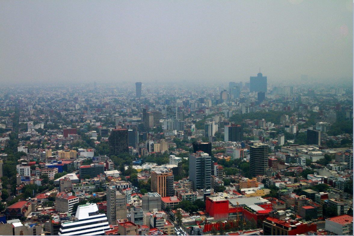 La ciudad de mexico luce contaminada