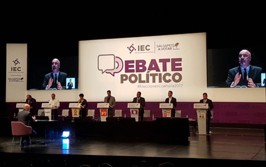 Debate electoral entre candidatos al gobierno de Coahuila