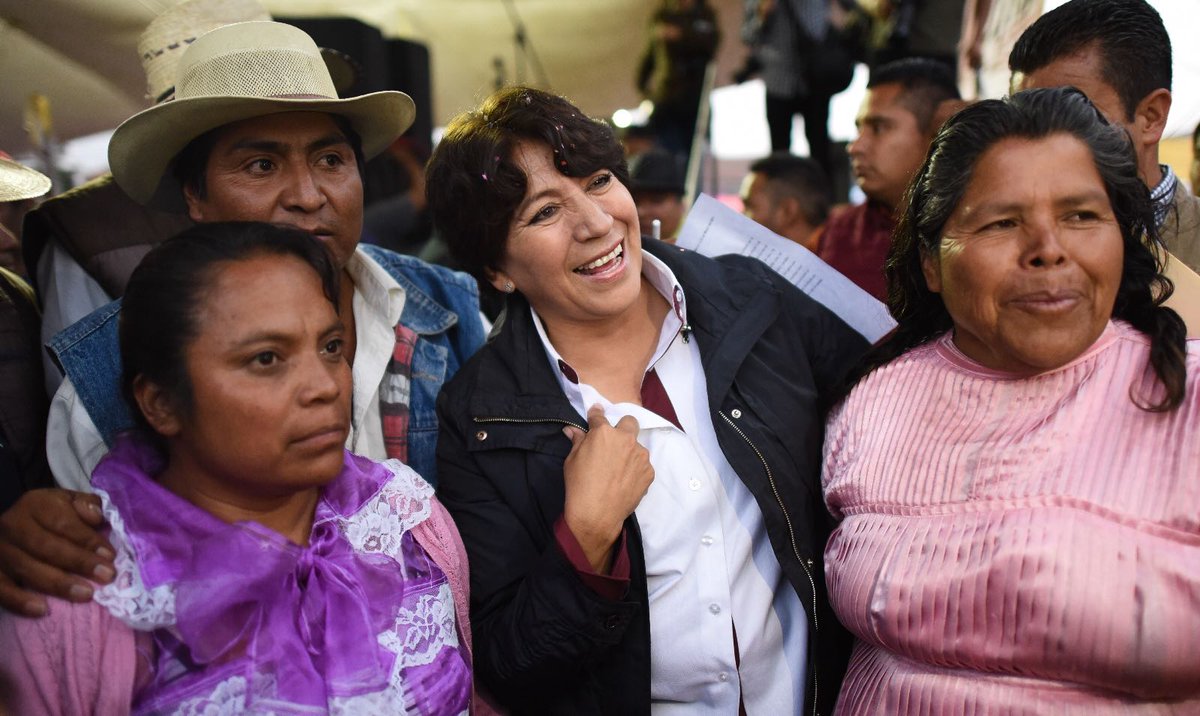 Delfina Gómez recorrió Xonacatlán, Otzolotepec y Temoaya