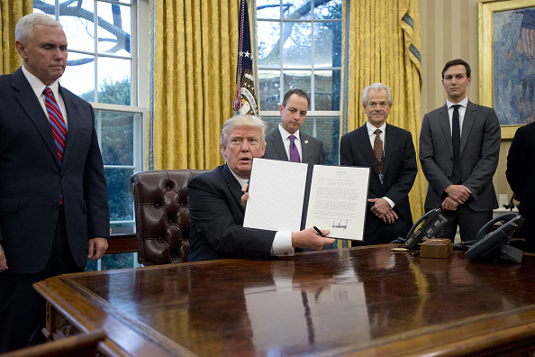 Donald Trump canceló la participación de Estados Unidos en el TPP
