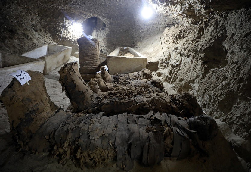 Expertos hallan momias en el cementerio de Minya, Egipto (Reuters)