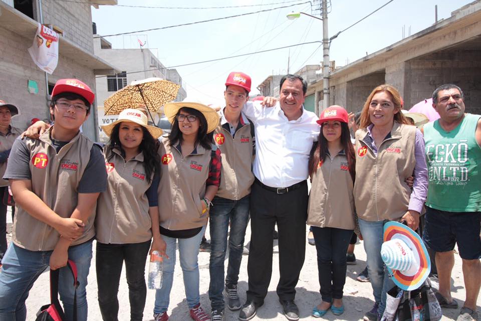 El candidato del PT a la Gubernatura del Edomex visitó Ecatepec