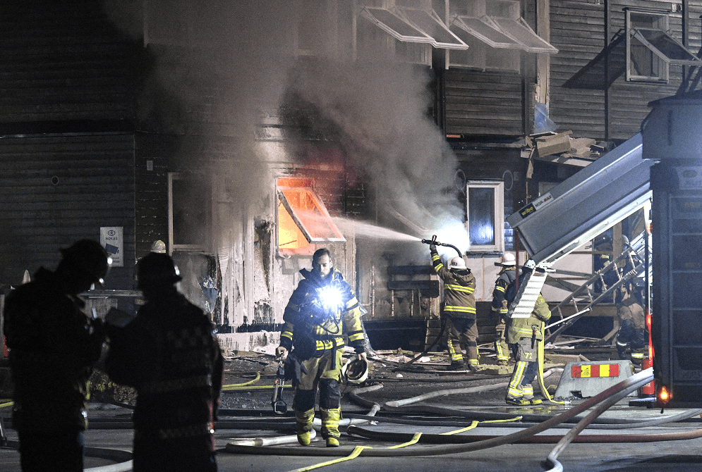 Incendio en albergue para refugiados en Suecia