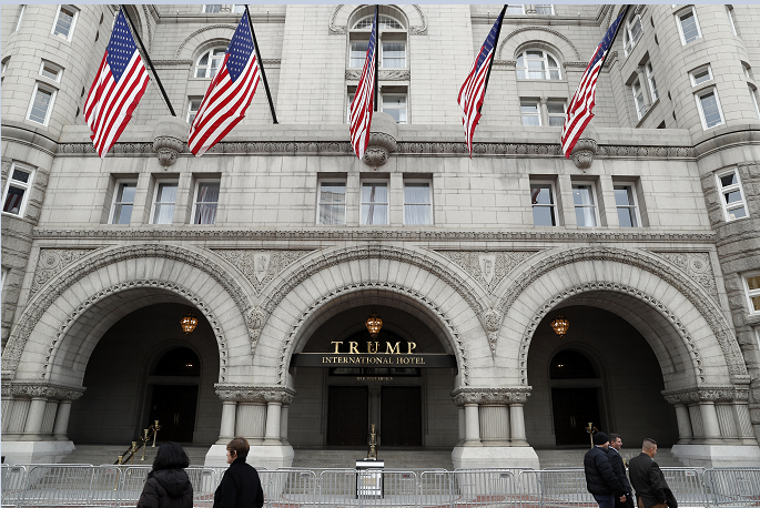 El Hotel Internacional Trump en Washington, Estados Unidos