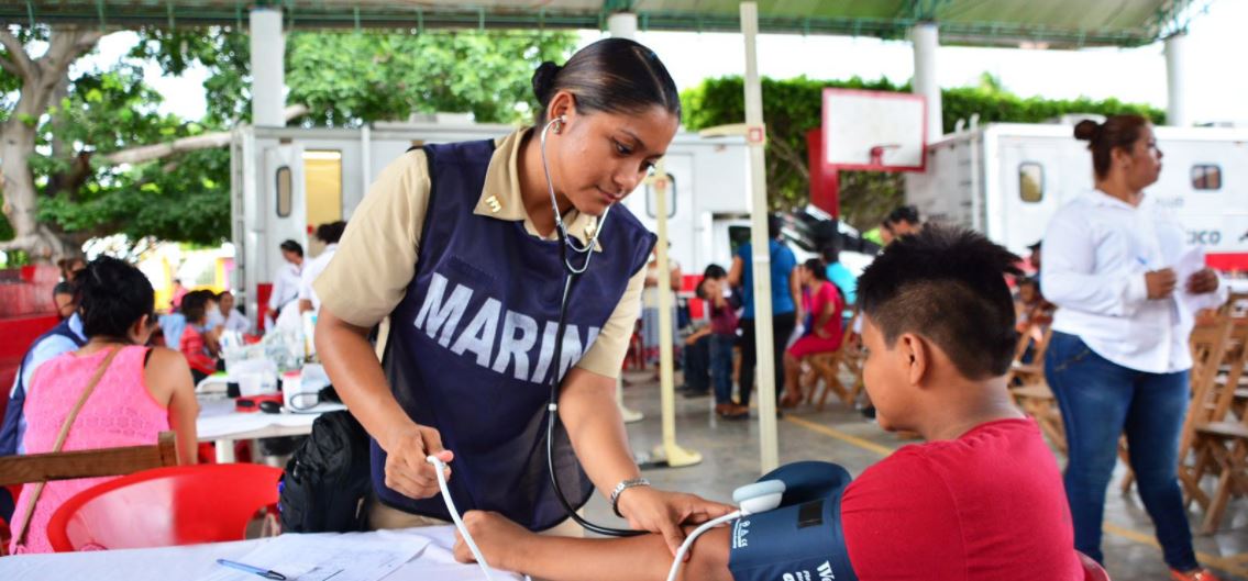 Elementos de la Marina realizan la Jornada Social Itinerante en Chiapas