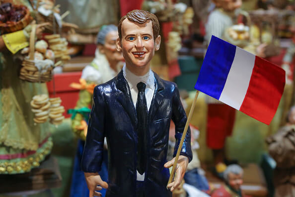 Artesanía de Emmanuel Macron, presidente electo de Francia