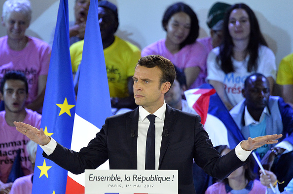 Emmanuel Macron, candidato presidencial del movimiento En Marcha!. (Getty Images)