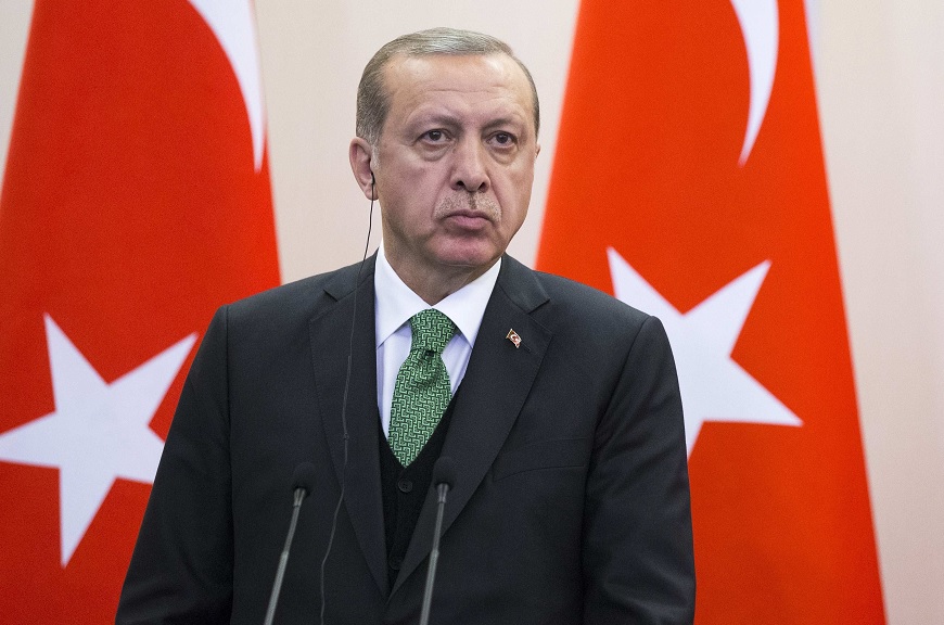 El presidente de Turquía, Recep Tayyip Erdogan, durante una conferencia (Reuters)