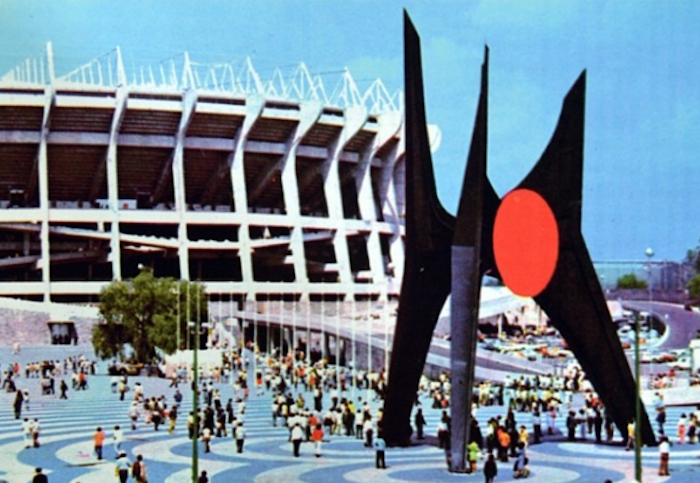 Estadio Azteca, El Sol Rojo, Alexander Calder, Mexico 68, Estadio Azteca