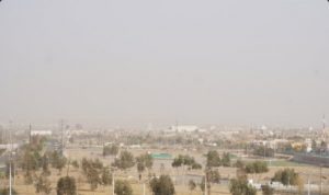 Panoramica de Ciudad Juarez tras ser afectada por vientos