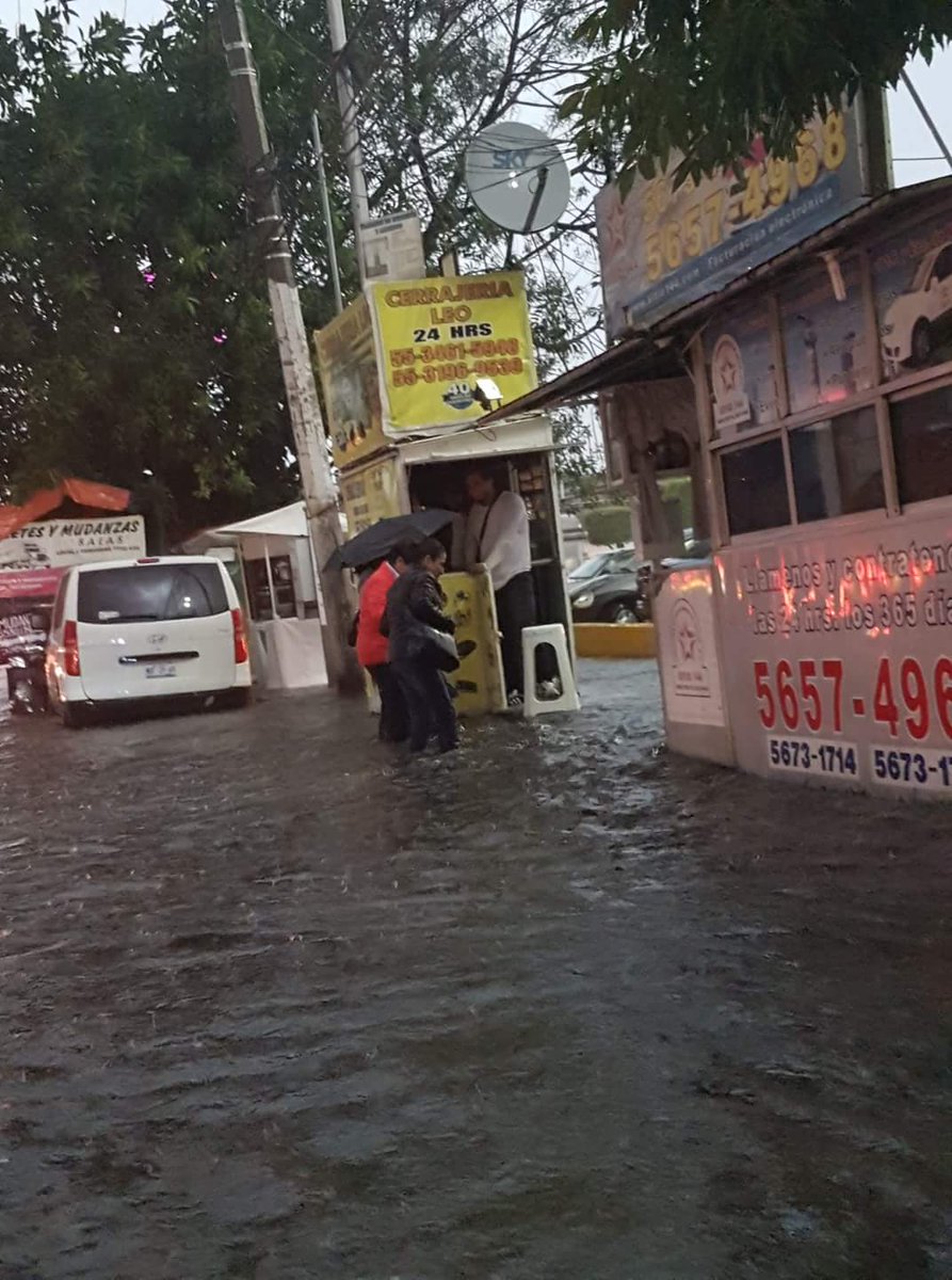 Inundaciones del lunes en Acoxpa y Miramontes