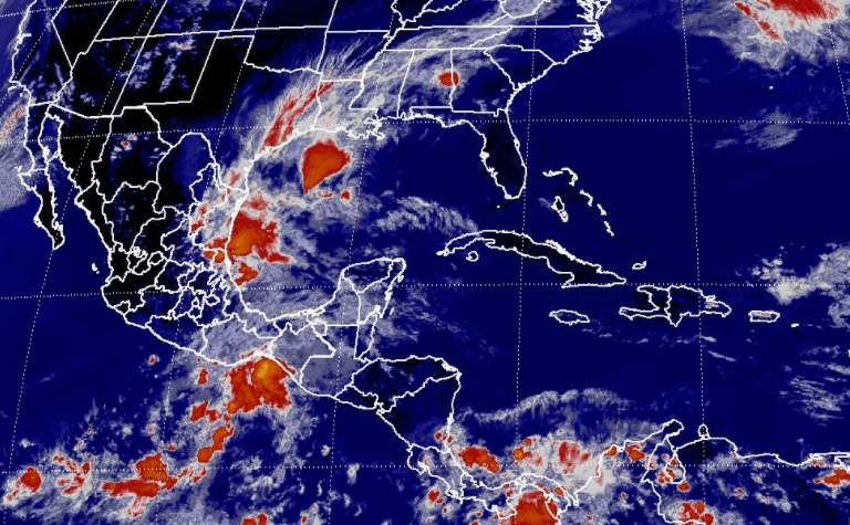 Mapa Satelital, México, Onda tropical 2, lluvias, guerrero,