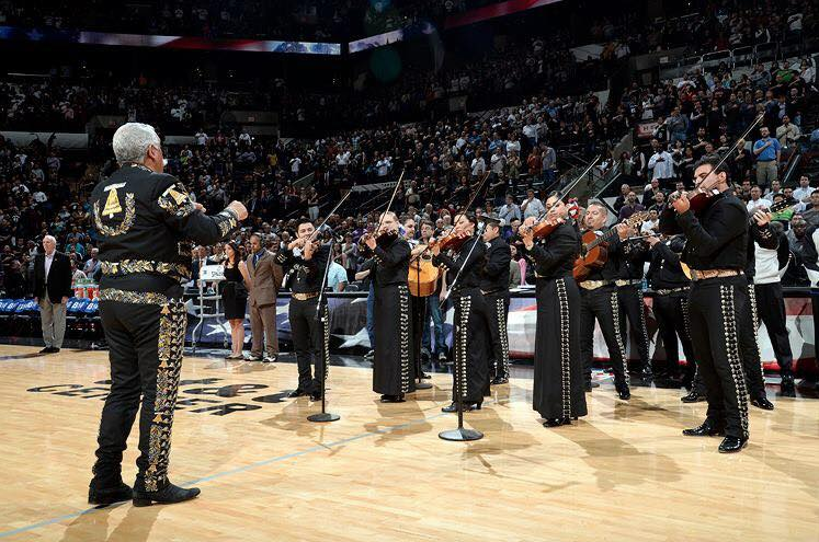NBA, mariachis, Spurs San Antonio, Spurs, Himno Nacional