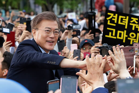 Moon Jae-in, presidente de corea del sur,