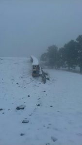 Cananea y Arizpe son sorprendidas por una nevada