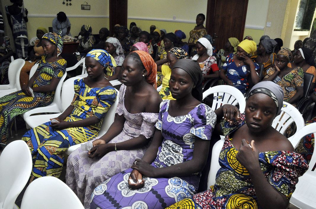 Las 82 chicas liberadas por el grupo terrorista Boko Haram. (AP)