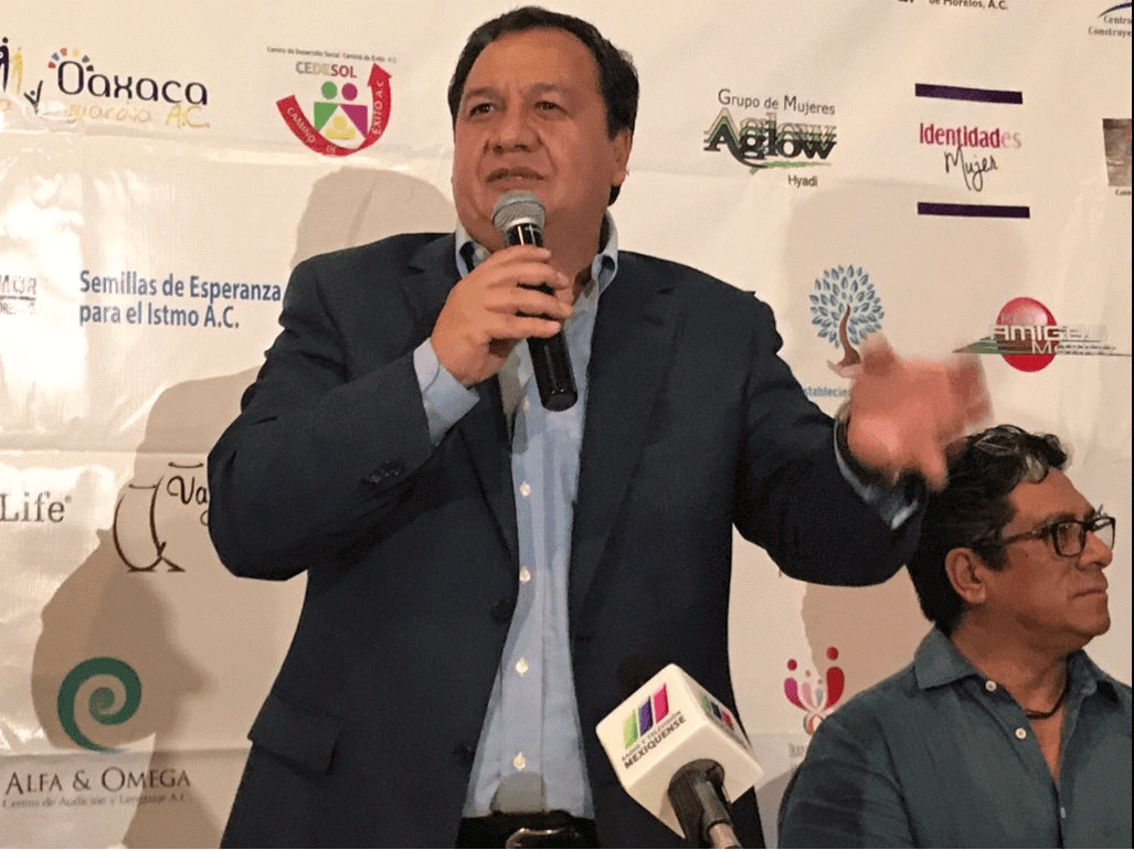 Óscar González, candidato del Partido del Trabajo al Estado de México,