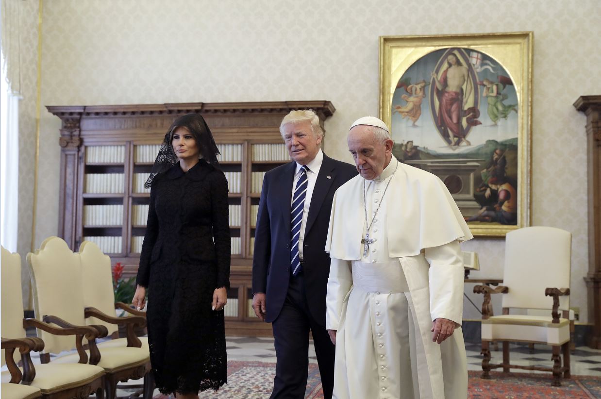Donald Trump, primera dama de EU, Melania Trump, papa Francisco, Vaticano