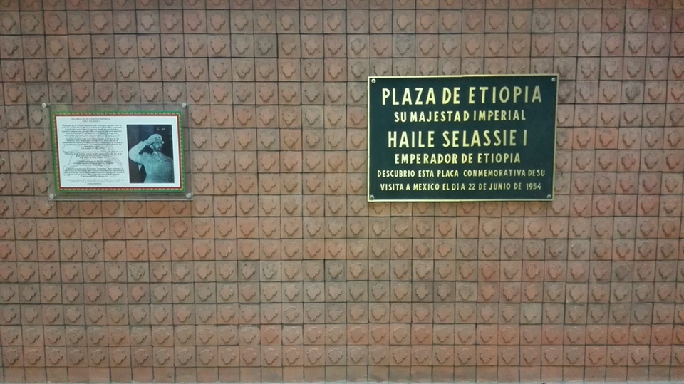 Metro, Etiopía, Estación, placa, Hailei Selassie