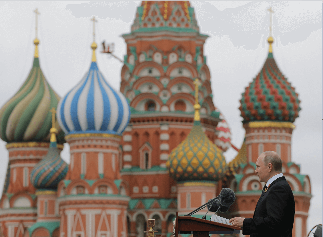 Putin conmemora el Día de la Victoria, en la Plaza Roja de Moscú