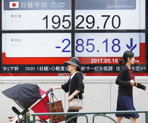 Cayeron las acciones en la Bolsa de Tokio